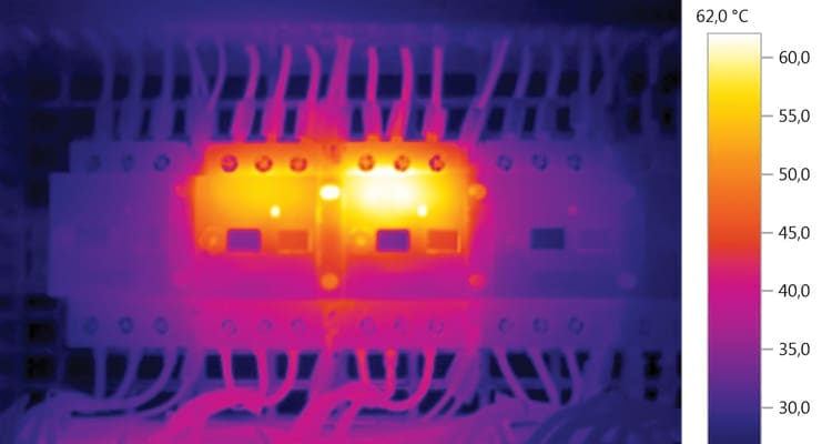 Electrical infrared thermography inspection