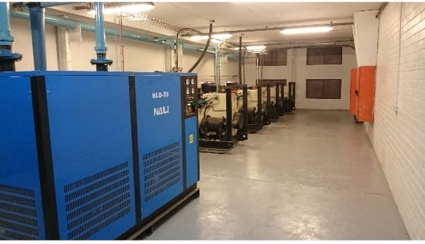 Compressor plant installation